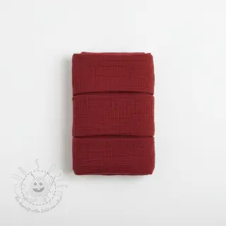 Double gauze/musselin bordeaux ORGANIC