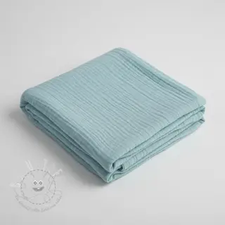 Double gauze/musselin teal ORGANIC