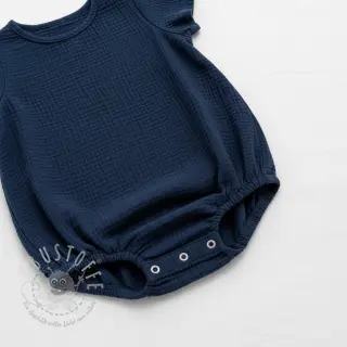 Double gauze/musselin navy