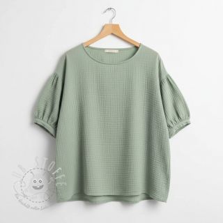 Double gauze/musselin dark mint