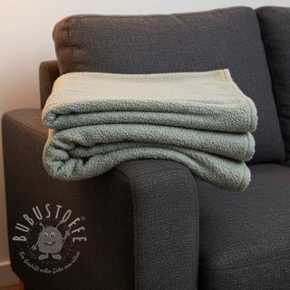 Fleece TEDDY DOUBLE SIDED old green