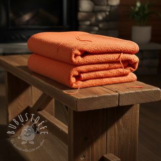 Fleece TEDDY DOUBLE SIDED tangerine