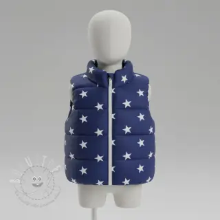 Wellness Fleece Stars blue light blue