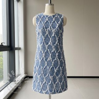 JEANS DENIM Ruffia Flowers design A