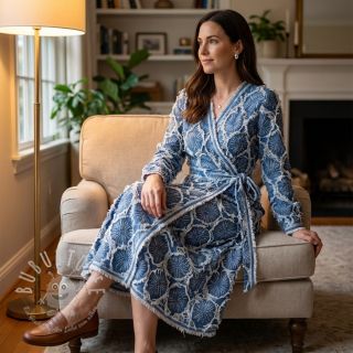 JEANS DENIM Ruffia Flowers design A