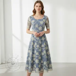 Baumwollstoff JEANS EMBROIDERY Flora design D