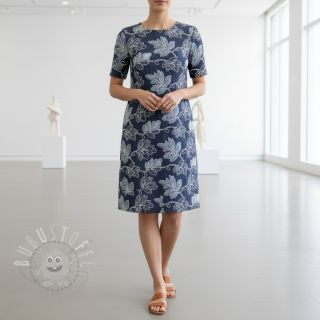 Baumwollstoff JEANS EMBROIDERY Lisa design B