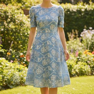 Baumwollstoff JEANS Embroidery Buttercup