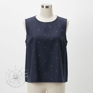 Baumwollstoff JEANS Glitter small dots