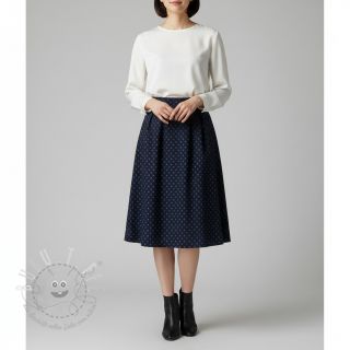 JEANS JACQUARD Ragged dots jeans