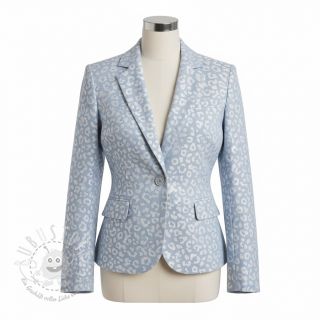 JEANS JACQUARD Animal skin light blue