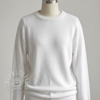Strickstoff BABY KNIT white