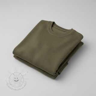 Strickstoff BABY KNIT camo green