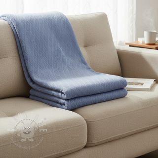 STRICKSTOFF jacquard Diamond baby blue