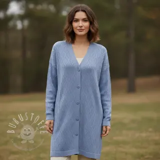 STRICKSTOFF jacquard Diamond baby blue