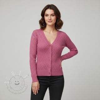 STRICKSTOFF jacquard Diamond pink