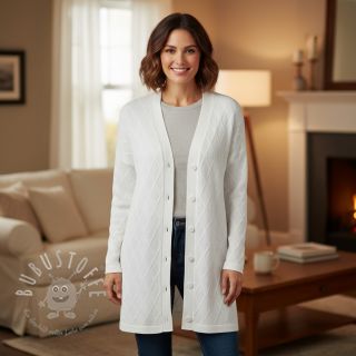 STRICKSTOFF jacquard Diamond off white