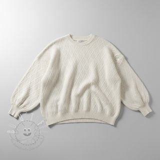 STRICKSTOFF jacquard Diamond off white