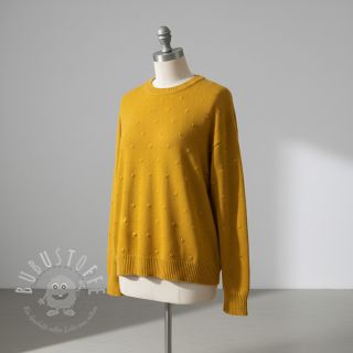 Strickstoff BIG KNIT DOT ochre