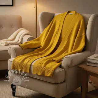 Strickstoff BIG KNIT DOT ochre