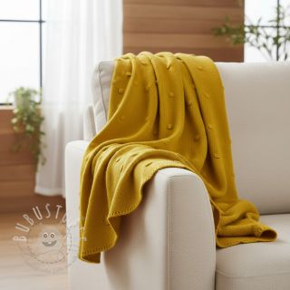 Strickstoff BIG KNIT DOT ochre