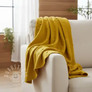 Strickstoff BIG KNIT DOT ochre