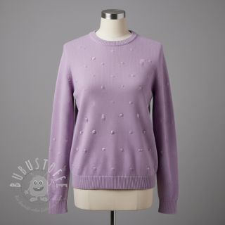 Strickstoff BIG KNIT DOT violet