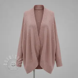 Strickstoff BIG KNIT DOT old pink