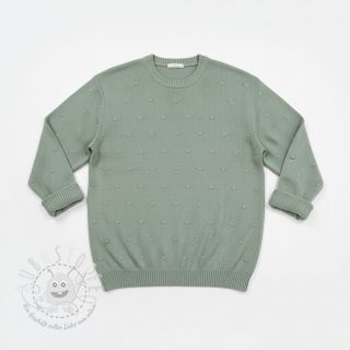 Strickstoff BIG KNIT DOT old green
