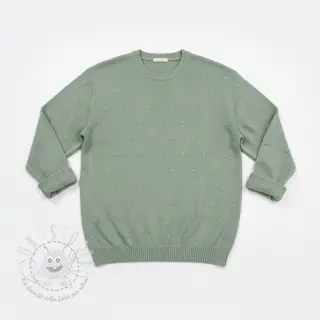 Strickstoff BIG KNIT DOT old green