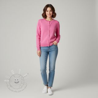 Strickstoff BIG KNIT DOT pink