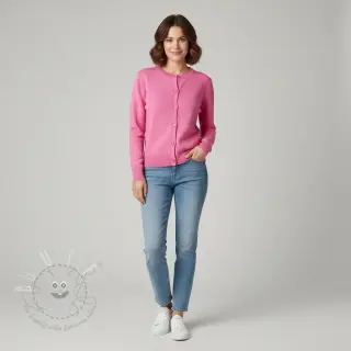 Strickstoff BIG KNIT DOT pink