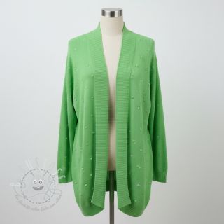 Strickstoff BIG KNIT DOT grass green