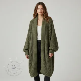Strickstoff BIG KNIT camo green