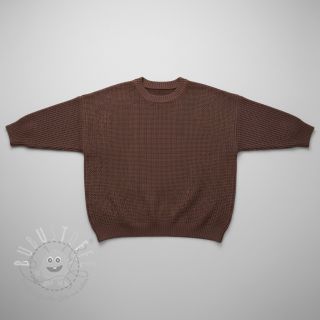 Strickstoff BIG KNIT dark brown