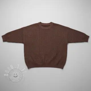 Strickstoff BIG KNIT dark brown