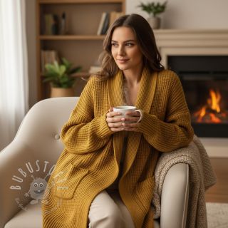 Strickstoff BIG KNIT mustard