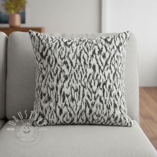 STRICKSTOFF jacquard Comfy Blurry Ikat grey