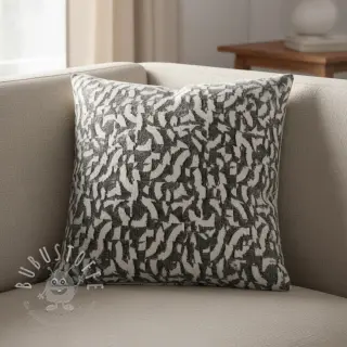 STRICKSTOFF jacquard Comfy Collage shapes grey