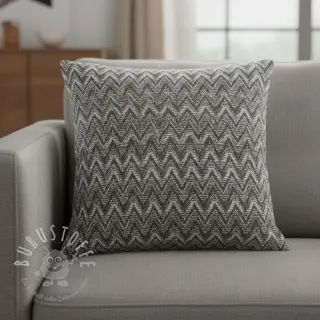 STRICKSTOFF jacquard Comfilia Zigzag wavy brown