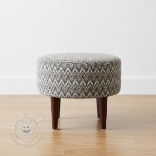 STRICKSTOFF jacquard Comfilia Zigzag wavy brown