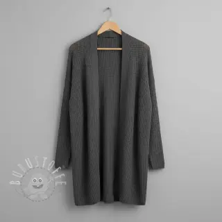 Strickstoff BIG KNIT dark grey