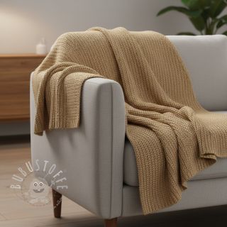 Strickstoff BIG KNIT beige