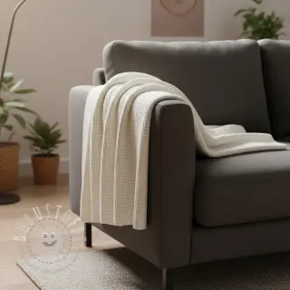 Strickstoff BIG KNIT off white