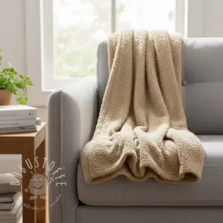 Strickstoff Paris bouclé beige