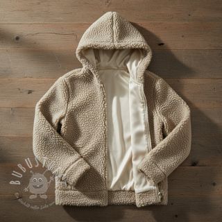 Mantelstoff TEDDY light sand