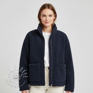 Mantelstoff TEDDY navy