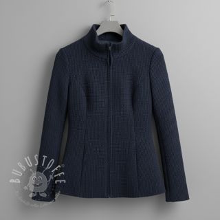 Mantelstoff DOUBLE FACE WITH JERSEY dark blue