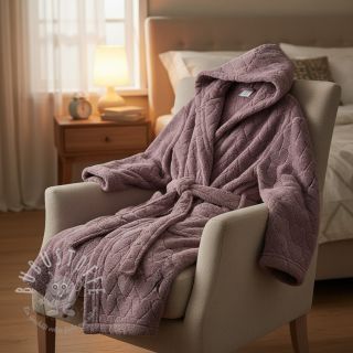 Mantelstoff TEDDY Hearts in hearts mauve