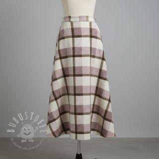 Mantelstoff Bouclé Squares design C